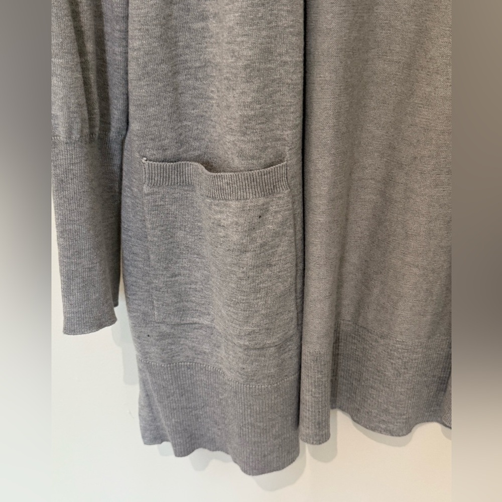 NWT Women's Nine West Essential Cardigan Light Grey size large - Picture 3 of 9
